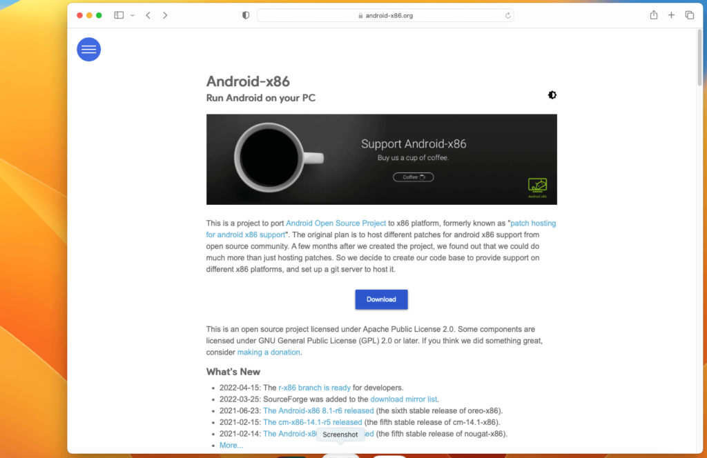 AndroidX86versions