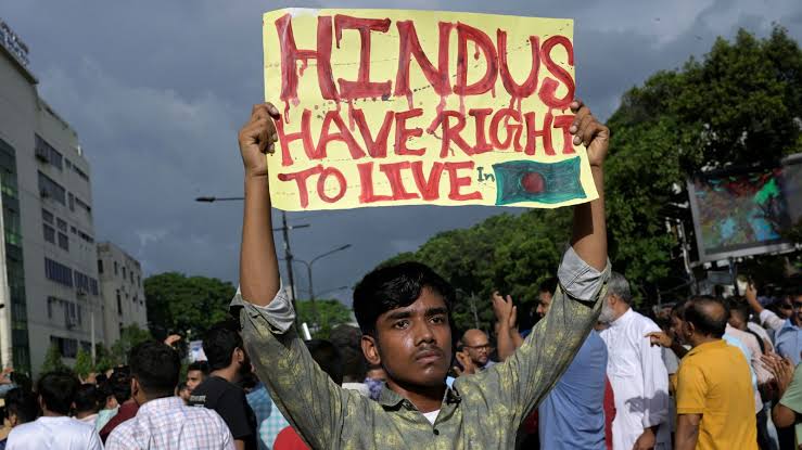 You are currently viewing Bangladesh Hindus Protest Against Genocide in Dhaka.